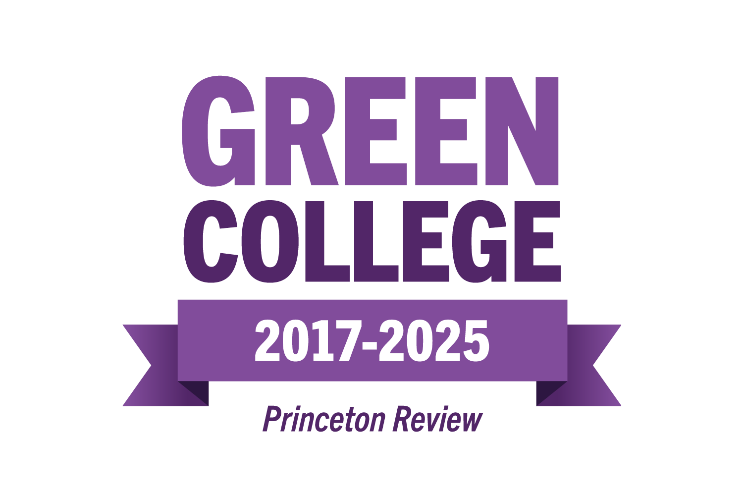Weber State has been a Princeton Review green college from 2017-2025.