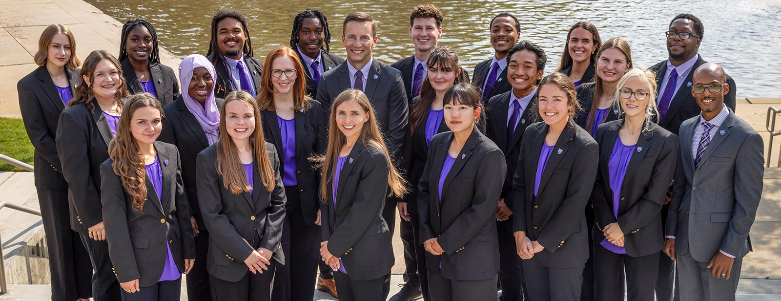 Weber State University Presidential Leadership Fellows with President Brad Mortensen and other university administrators.