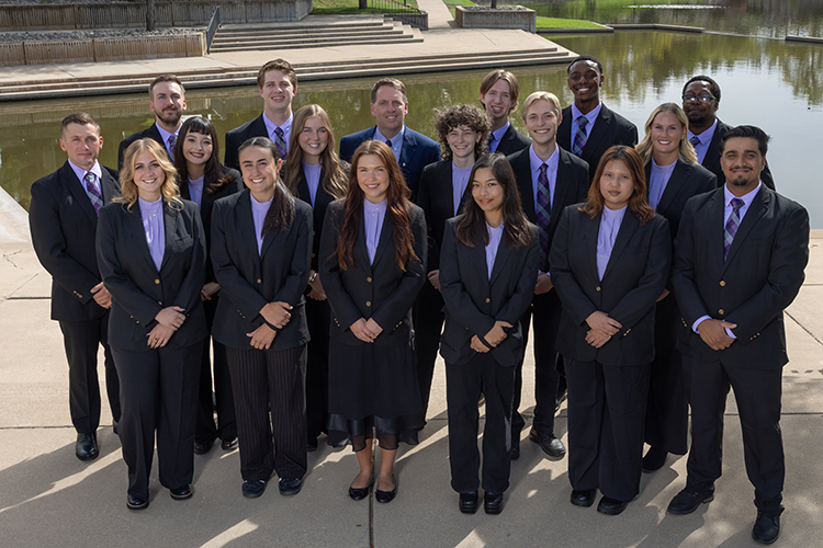 Weber State's 2026-2027 presidential leadership fellows with university officials