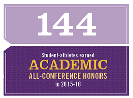 144 Student-athletes earned academic all-conference honors in 2015-16