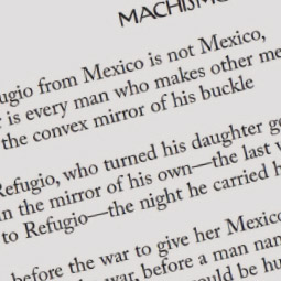 An exerpt from the poem 'Machismo' as it appeared in the New Yorker