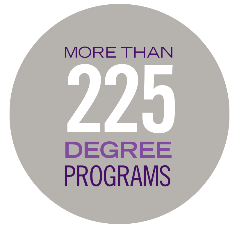 WSU has more than 225 degree programs
