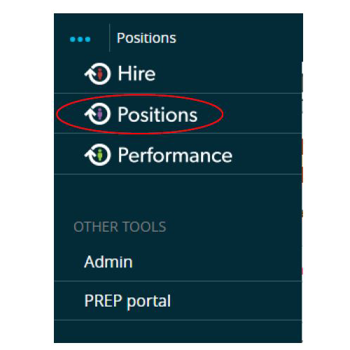 circled positions option in the menu