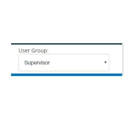 select supervisor from user group dropdown