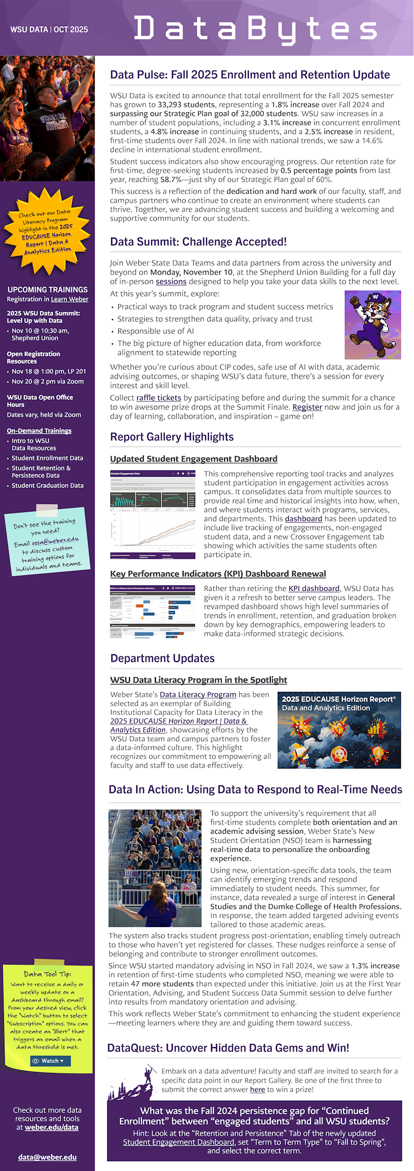 Image of October 2025 DataBytes Issue