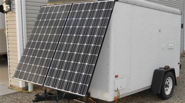 A team of Weber State students, along with Assistant Professor Julie McCulley, are working to create portable solar power generators.