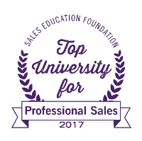 top university for professional sales in 2017 from sales education foundation