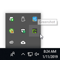 windows 10 system tray greenshot