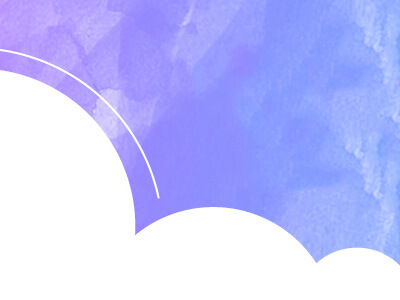 blue and purple background design with partial cloud design