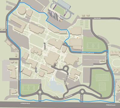 1 mile route