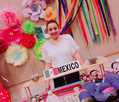 student representing mexico