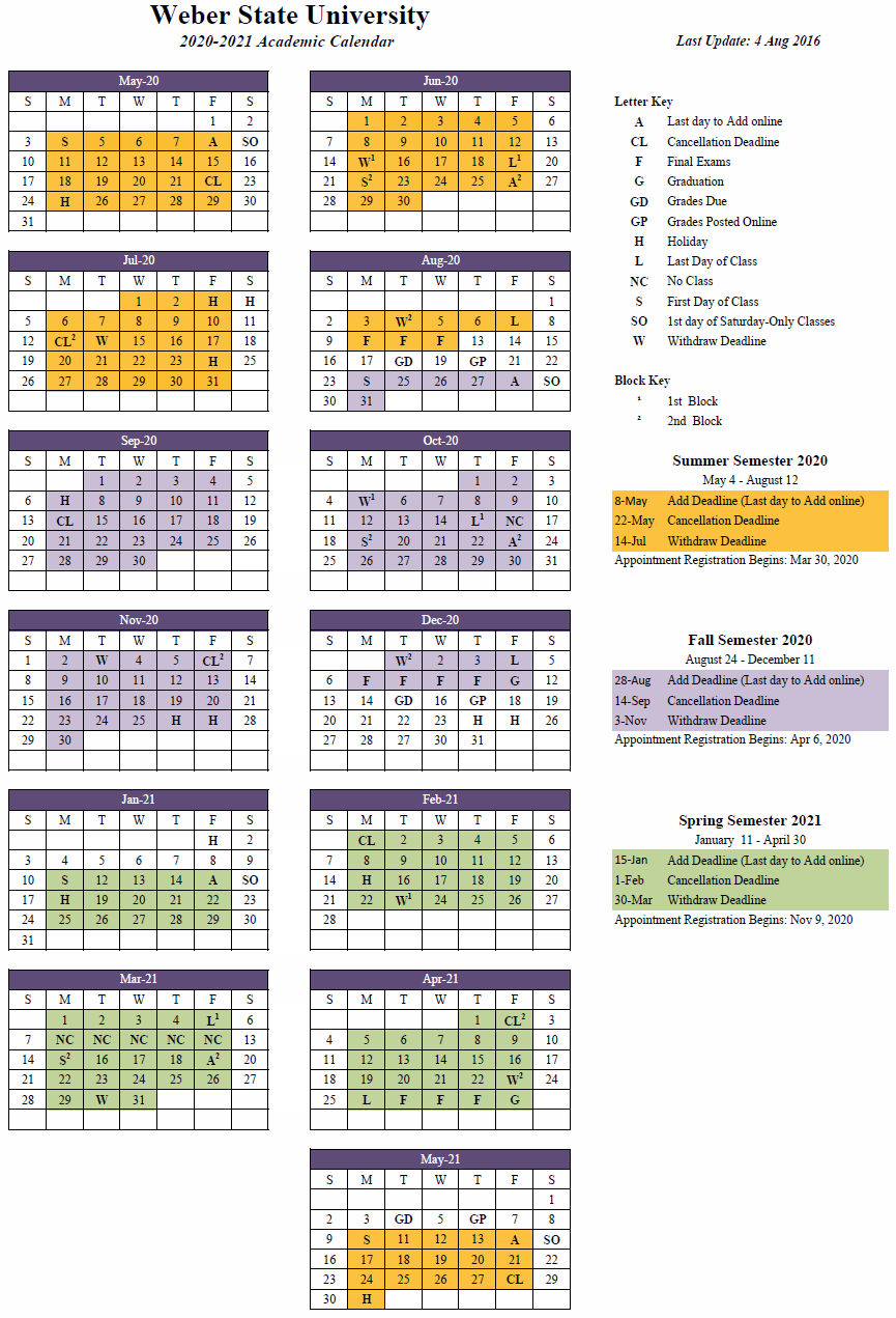 Oregon State University Calendar 2022 2020-2021 Approved