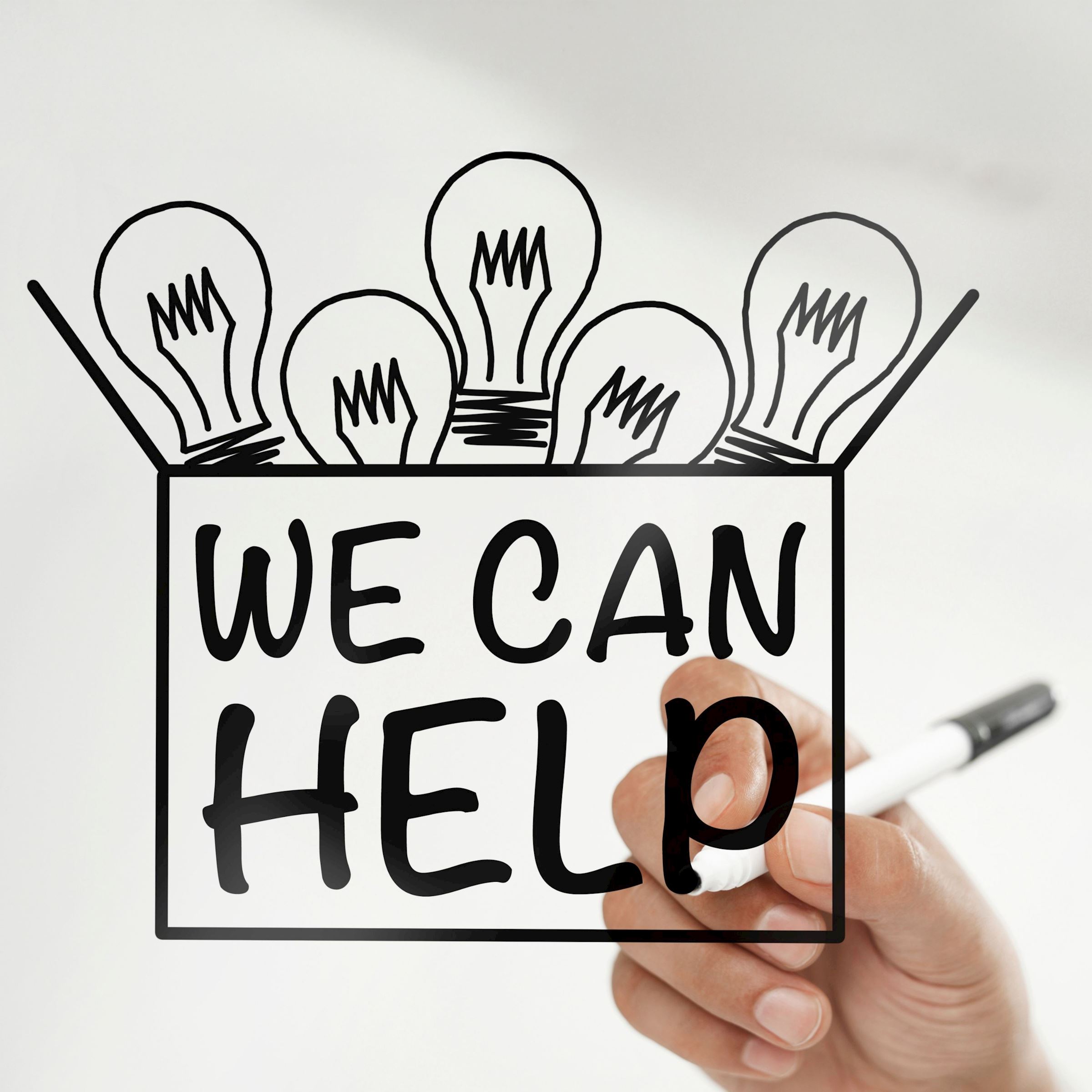 Funding Information Request icon that says, "WE CAN HELP"