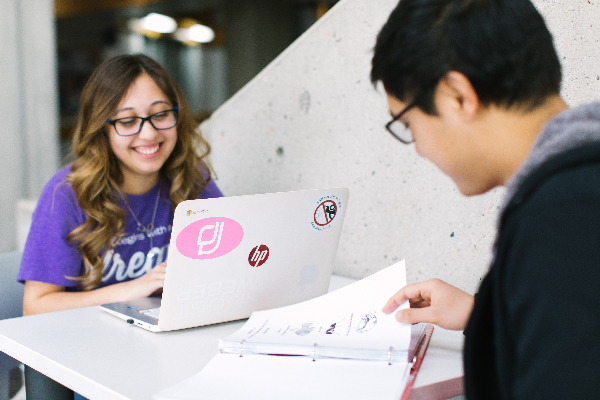  students studying