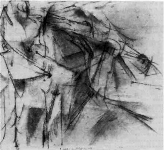Figure 5: Marcel Duchamp, 2 Nudes: One Strong and One Swift, 1912, pencil on paper.