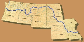 Lewis and Clark trail map.