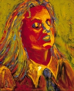 "Cherrie Moraga," Oil Painting, 24" x 36", Chicana Writer Series.