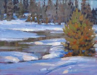 Roberta Glidden; Yellowstone, Oil, 11" x 14"