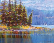 Roberta Glidden; Spirit Lake, Oil, 16" x 20"