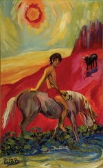 Mediodía, 1994, oil on canvas, 35” x 20”