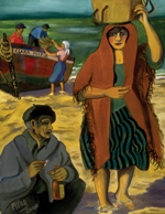 La Cosecha del Mar, 2000, oil on canvas, 46” x 32”