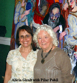 Photo of Alicia Giralt with Pilar Pobil.