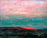John Collins, "Light on the Desert," 2003, oil, 16" x 20" 