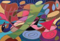 Meri DeCaria, "The Pathway to Knowledge," 2003, acrylic, 8" x 11½"